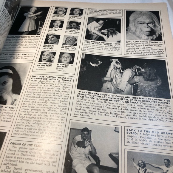 JANUARY 1968 ESQUIRE MAGAZINE ANNUAL Fashion Awards VIETNAM JANIS JOPLIN Hendrix - Picture 15 of 15